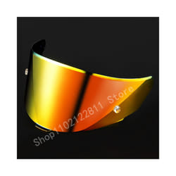 For TT Course Motorcycle Helmet Full Face Helmet Visor Shield Lens MotorcycleAccessories - Red