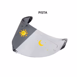 Race3 Corsa Pista GPR GPRR Visor Single Hole Lens Motorcycle Helmet Shield - Photochromic