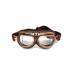 Retro Motorcycle Goggles Glasses Vintage Motorbike Classic Motorcross - 2
