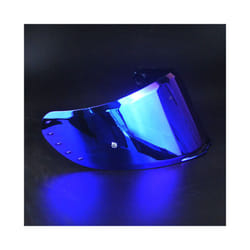 Motorcycle helmet Visor Anti-UV PC visor Lens v14 Model Clear Smoke Dark - Deep Blue