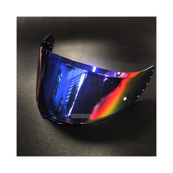 Motorcycle helmet Visor Anti-UV PC visor Lens v14 Model Clear Smoke Dark - Deep rainbow blue