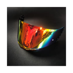 Motorcycle helmet Visor Anti-UV PC visor Lens v14 Model Clear Smoke Dark - Deep rainbow red