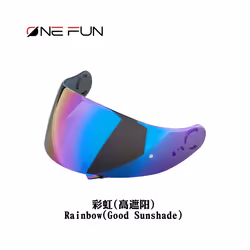 Helmet Visor for SHOEI GT Air Neotec CNS1 TC5 TC9 GT Air2 Helmet Shield - Rainbow Purple