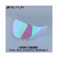 Helmet Visor for SHOEI GT Air Neotec CNS1 TC5 TC9 GT Air2 Helmet Shield - Clear Revo Green