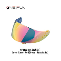 Helmet Visor for SHOEI GT Air Neotec CNS1 TC5 TC9 GT Air2 Helmet Shield - Deep Revo Red