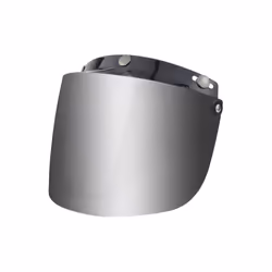 Universal Motorcycle Helmet Visor Lens Windshield Protective Cover 3-Snap - Silver
