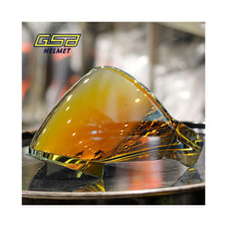 GSB 263 Helmet Original Lens Electroplated Gold Transparent Mirror Motorcycle - gold plated
