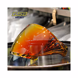 GSB 263 Helmet Original Lens Electroplated Gold Transparent Mirror Motorcycle - silver plated