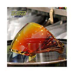 GSB 263 Helmet Original Lens Electroplated Gold Transparent Mirror Motorcycle - red plated