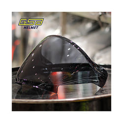 GSB 263 Helmet Original Lens Electroplated Gold Transparent Mirror Motorcycle - dark tea