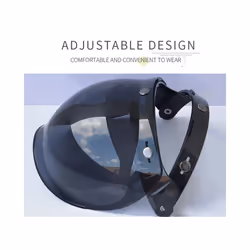 Anti Fog Bubble Visor 3-Snap Windshield Motorcycles Helmet-Lens+Frame - BR