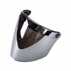 Universal Helmet Bubble Visor Shield 3-Snap Helmet for Peak Lens Odorless - silver