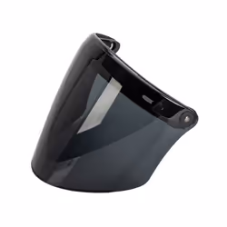 Universal Helmet Bubble Visor Shield 3-Snap Helmet for Peak Lens Odorless - black