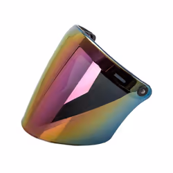 Universal Helmet Bubble Visor Shield 3-Snap Helmet for Peak Lens Odorless - colorful