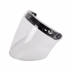 Universal Helmet Bubble Visor Shield 3-Snap Helmet for Peak Lens Odorless - Transparent