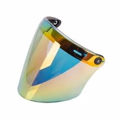 Universal Helmet Bubble Visor Shield 3-Snap Helmet for Peak Lens Odorless - for REVO gold
