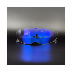 Motorcycle Helmet Lens Visor for Scorpion EXO Combat/Covert-X Retro Helmet - Revo clear blue