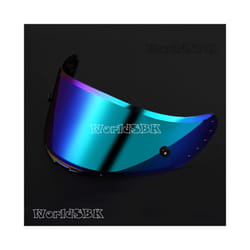 Motorcycle helmet Visor Anti-UV PC visor Lens v14 Model Clear Smoke Dark - Green Visor