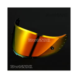 Motorcycle helmet Visor Anti-UV PC visor Lens v14 Model Clear Smoke Dark - Red Gold Visor