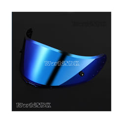Motorcycle helmet Visor Anti-UV PC visor Lens v14 Model Clear Smoke Dark - Blue Visor