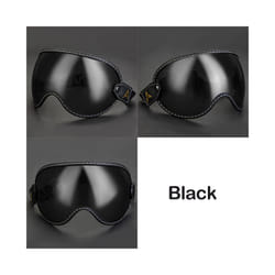 Universal Motorcycle Helmet Bubble Shield Visor Lens Sunglasses Goggles - L2-Black