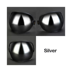 Universal Motorcycle Helmet Bubble Shield Visor Lens Sunglasses Goggles - L1-Black