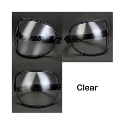 Universal Motorcycle Helmet Bubble Shield Visor Lens Sunglasses Goggles - L1-Clear