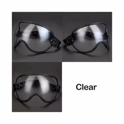Universal Motorcycle Helmet Bubble Shield Visor Lens Sunglasses Goggles - L2-Clear