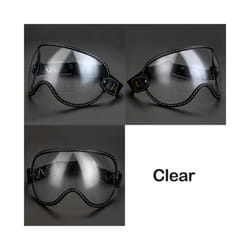 Universal Motorcycle Helmet Bubble Shield Visor Lens Sunglasses Goggles - L2-Clear