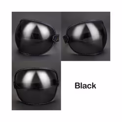 Universal Motorcycle Helmet Bubble Shield Visor Lens Sunglasses Goggles - L2-Clear
