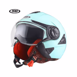 Motorcycle Helmet Men Summer Double Lens Moto Helmet Open Face Motocross - xL, 622 Green