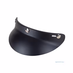 3-Snap Helmet for Peak Lens for Sun Shade Shield Wear Resistant for 3/4 - Dumb black