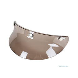 3-Snap Helmet for Peak Lens for Sun Shade Shield Wear Resistant for 3/4 - Transparent tea