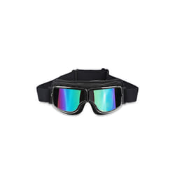 Foldable Retro Motocross Goggles Vintage Leather Motorcycle Glasses Windproof - MULTI Lenses 2