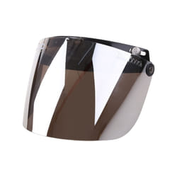 Open Face Helmet Visor Motorcycle Helmet Bubble Visor Lens Bubble Shield - Silver