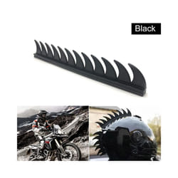 STONEGO Helmet Decoration Motorcycle Helmet Modification Sticker Rubber - Black