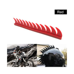 STONEGO Helmet Decoration Motorcycle Helmet Modification Sticker Rubber - Red