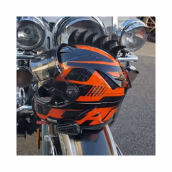 STONEGO Helmet Decoration Motorcycle Helmet Modification Sticker Rubber - Red