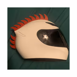 STONEGO Helmet Decoration Motorcycle Helmet Modification Sticker Rubber - Blue