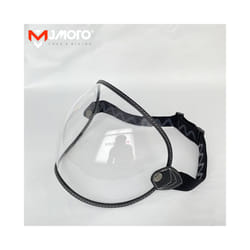 Universal Motorcycle Helmet Bubble Shield Visor Lens Sunglasses Goggles - Clear