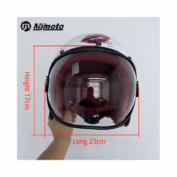 Universal Motorcycle Helmet Bubble Shield Visor Lens Sunglasses Goggles - Clear