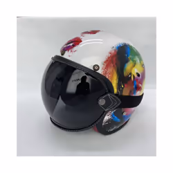 Universal Motorcycle Helmet Bubble Shield Visor Lens Sunglasses Goggles - Clear