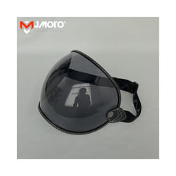Universal Motorcycle Helmet Bubble Shield Visor Lens Sunglasses Goggles - Black