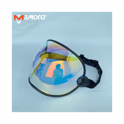 Universal Motorcycle Helmet Bubble Shield Visor Lens Sunglasses Goggles - Revo Red