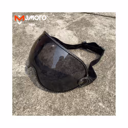 Universal Motorcycle Helmet Goggles for Shoei Vintage Full Face Helmet - Black