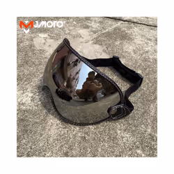 Universal Motorcycle Helmet Goggles for Shoei Vintage Full Face Helmet - Silver
