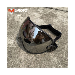 Universal Motorcycle Helmet Goggles for Shoei Vintage Full Face Helmet - Silver
