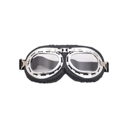 Windproof Retro Motorcycle Goggles Glasses Vintage Moto Classic Goggles - Clear