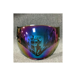 3/4 Helmet Lens Motorcycle open face Half helmet Lens Visor case for - Rainbow