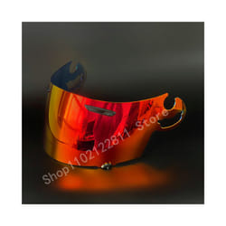 Full Face Helmet Visor Lens Case for RR5 RX7-GP Quantum ST RX-Q Chaser-V - Red Gold
